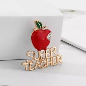 Super Teacher Brooch Pin Beautiful Gift 📚 🏫
